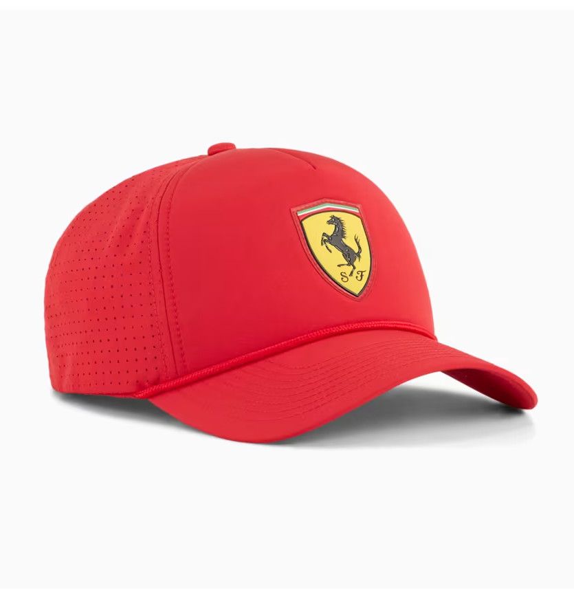 F1 FERRARI CAP SCUDERIA RACE TRUCKER RED OS