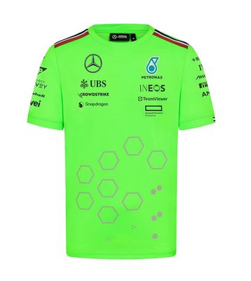 F1 MERCEDES AMG PETRONAS TSHIRT SET UP TEAM ELECTRIC GREEN