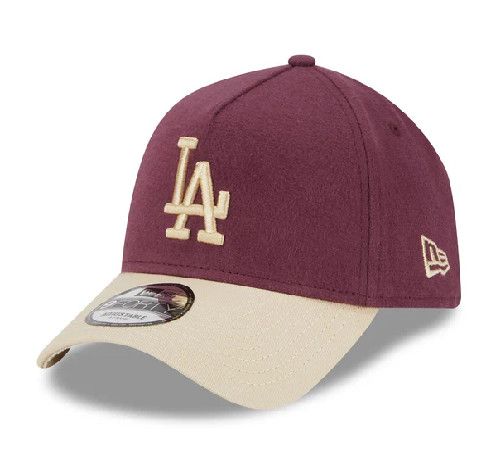LOS ANGELES DODGERS MLB CAP 9FORTY MOLESKIN CROWN MAROON, Size: OS