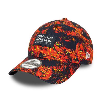 F1 REDBULL CAP 9FORTY TEAM ALL OVER PRINT NIGHT SKY-ORANGE
