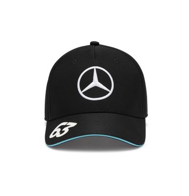 F1 MERCEDES AMG PETRONAS CAP ADJUSTABLE TEAM RUSSEL #63 BLACK KIDS