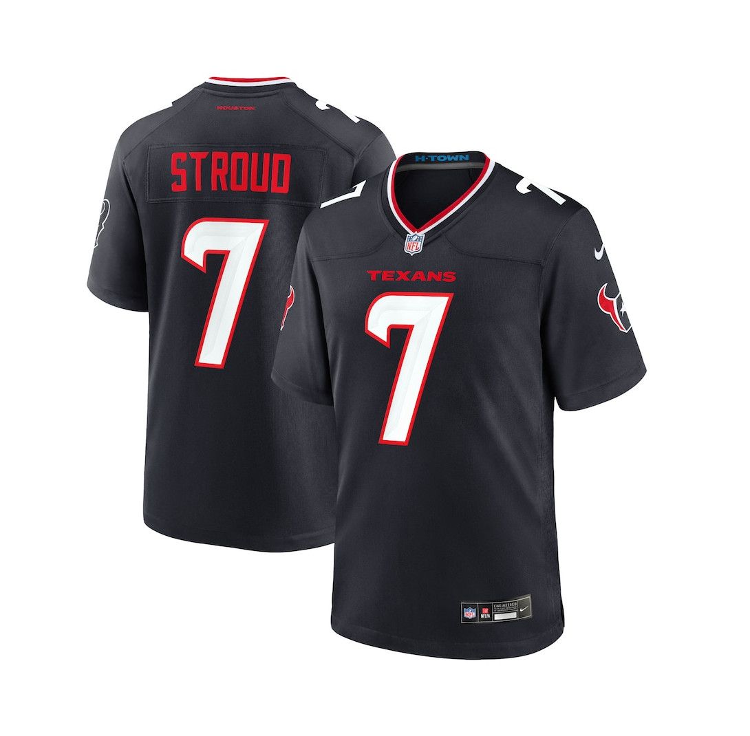 HOUSTON TEXANS NFL JERSEY C.J STROUD #7 NAVY BLUE