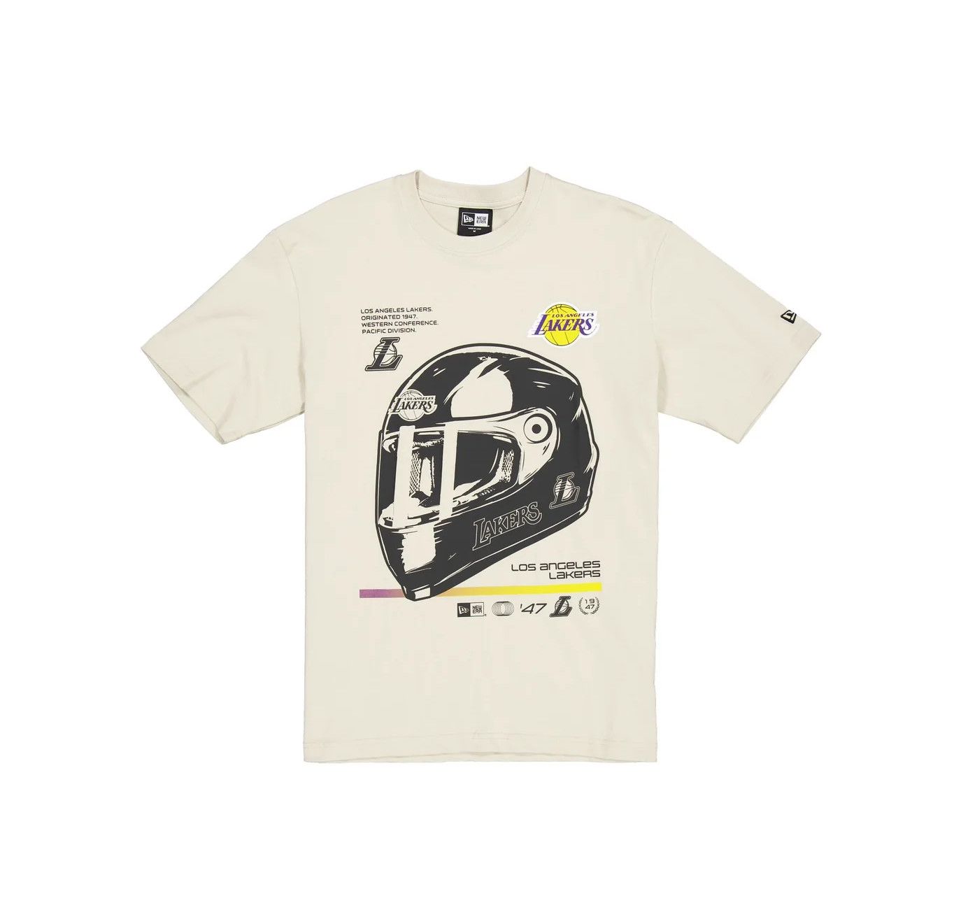 LOS ANGELES LAKERS NBA TSHIRT 1947 WESTERN CONFERENCE SPEED STONE BEIGE 