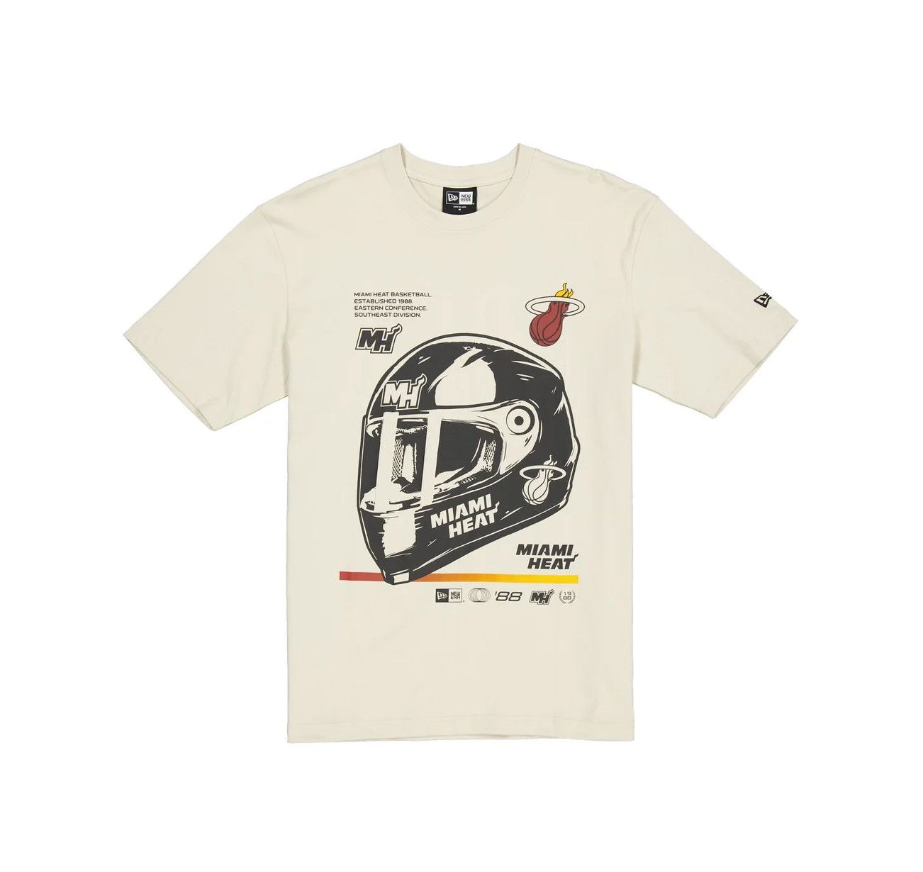 MIAMI HEAT NBA TSHIRT 1988 EASTERN CONFERENCE SPEED STONE BEIGE 