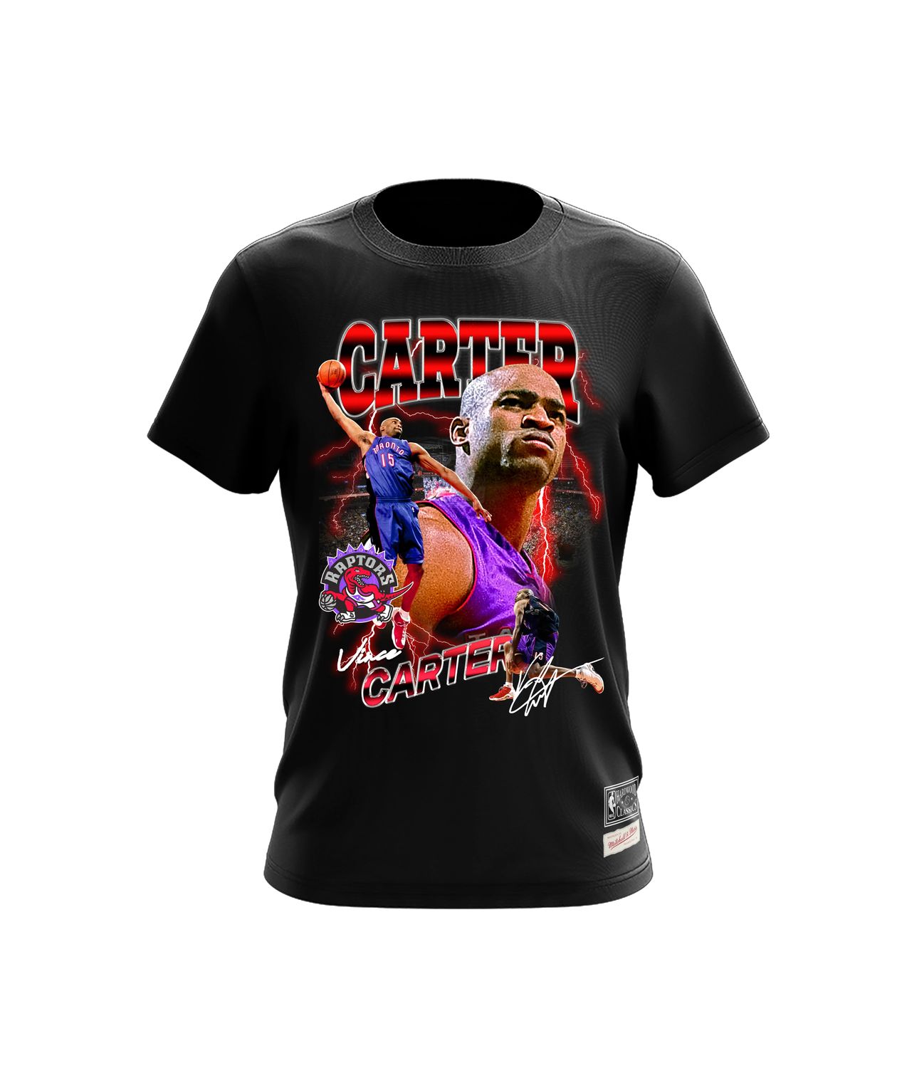TORONTO RAPTORS NBA T-SHIRT CARTER BLACK