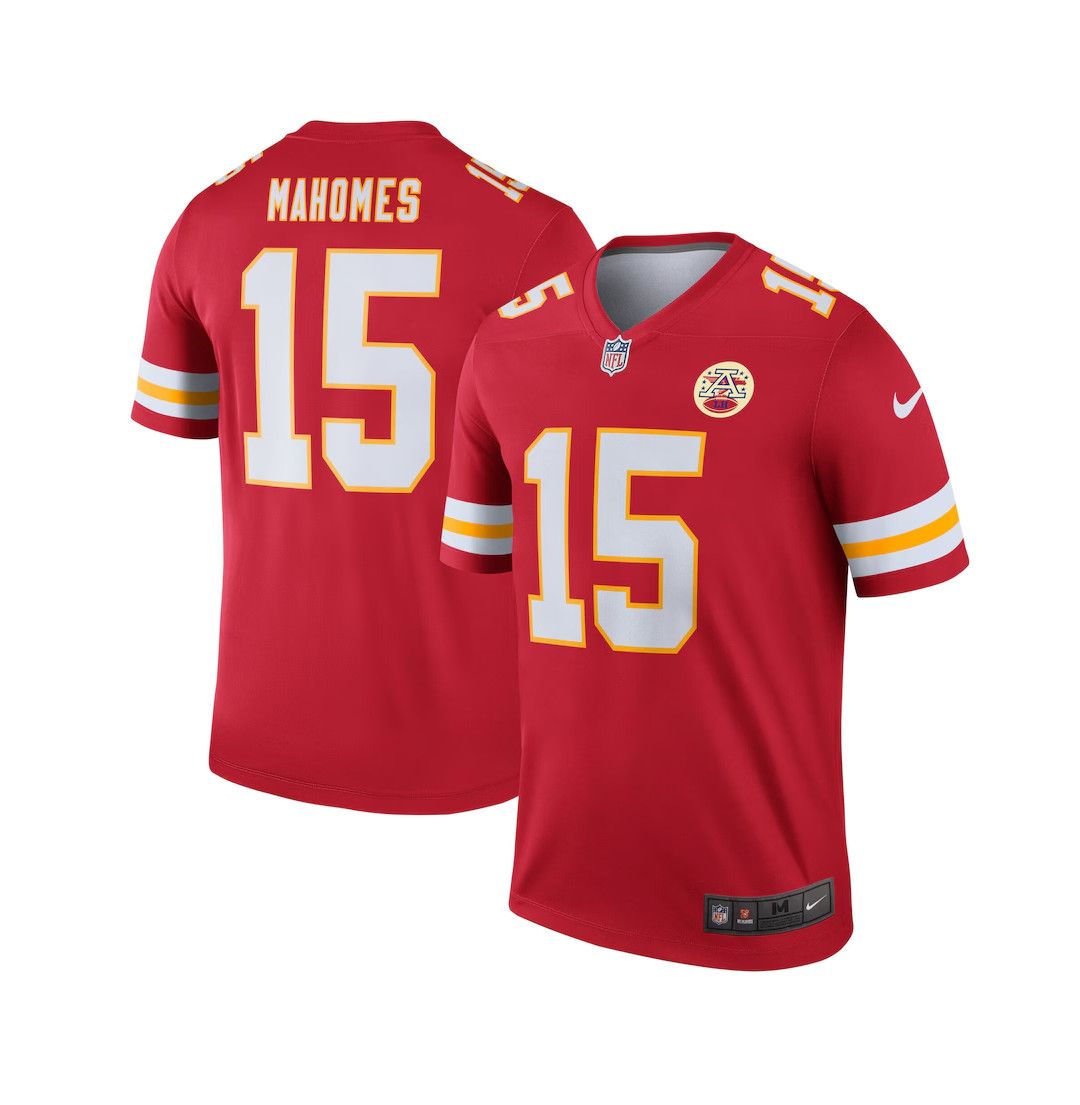KANSAS CITY CHIEFS NFL JERSEY LEGEND PLAYER PERFROMANCE #15 MAHOMES RED