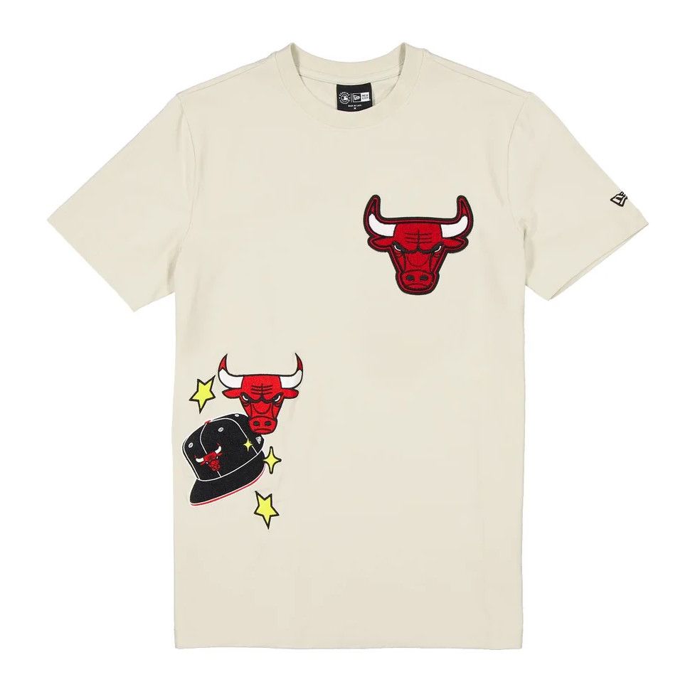 CHICAGO BULLS  NBA TSHIRT LOGO SELECT BEIGE