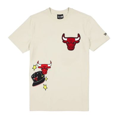 CHICAGO BULLS  NBA TSHIRT LOGO SELECT BEIGE