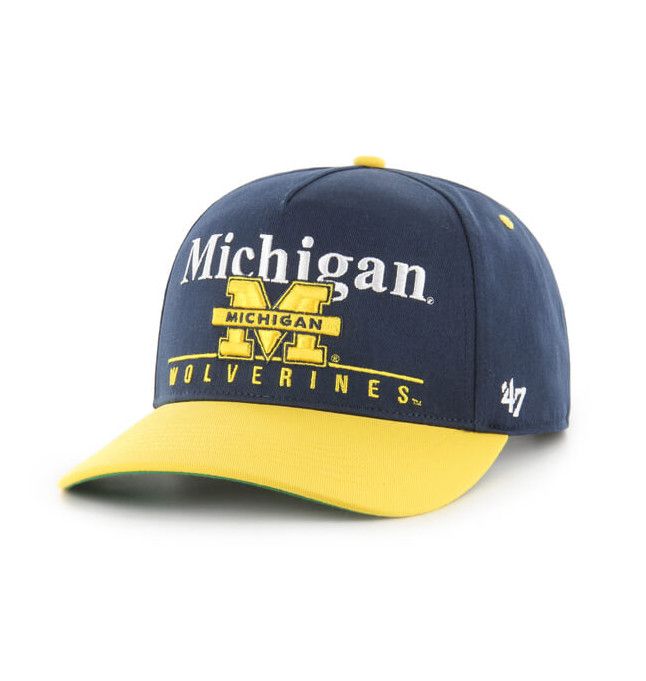 MICHIGAN WOLVERINES NCAA CAP 47&#39; SUPER HITCH NAVY-YELLOW
