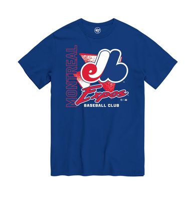 MONTREAL EXPOS MLB TSHIRT 47&#39; SIDE ARM/1969 YOUTH BLUE