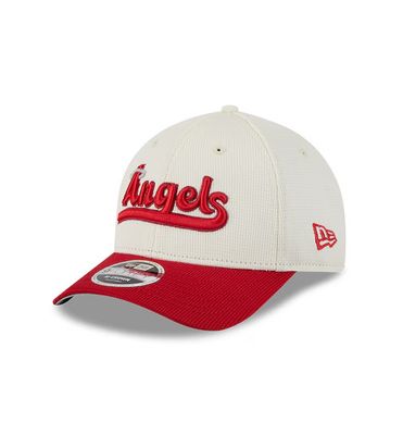 LOS ANGELES ANGELS MLP CAP 9 FORTY M-CROWN CITY CONNECT CREAM-RED