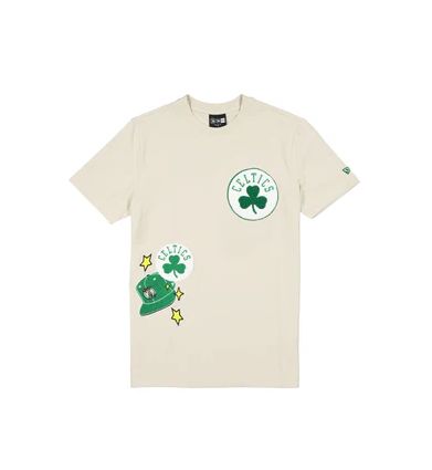 BOSTON CELTICS NBA TSHIRT LOGO SELECT BEIGE