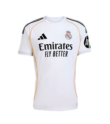 REAL MADRID SOCCER JERSEY HOME 2025-26 WHITE