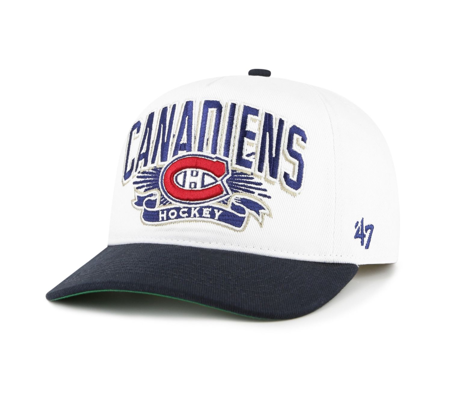 MONTREAL CANADIENS NHL CAP 47&#39; HITCH PRIME PLAY WHITE-NAVY