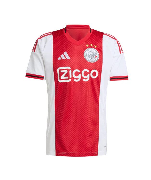 AJAX SOCCER JERSEY REPLICA HOME 25-26 WHITE/RED