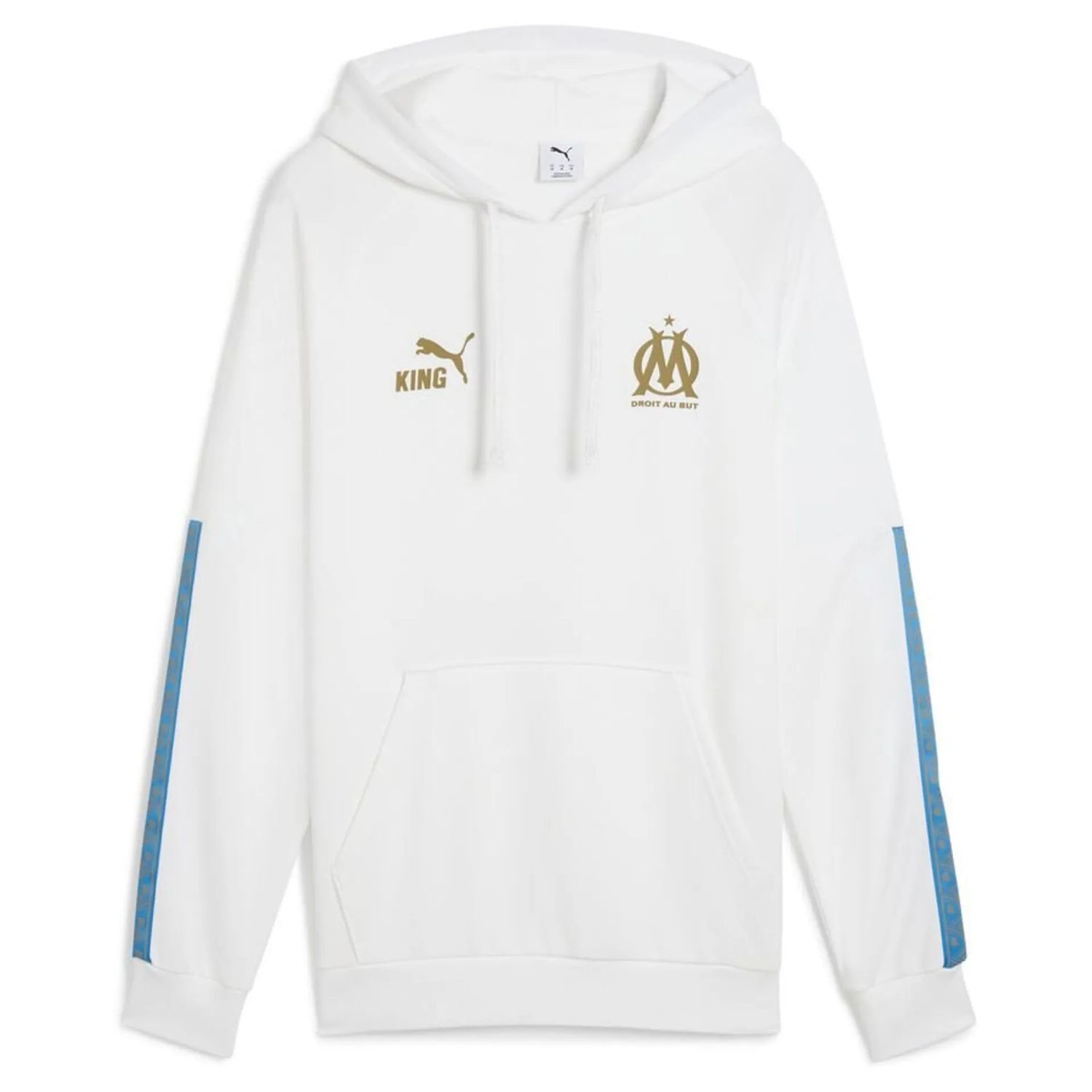 OLYMPIQUE DE MARSEILLE KING SOCCER HOODIE WHITE 