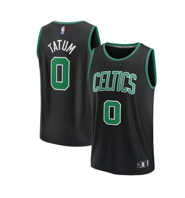 BOSTON CELTICS NBA PLAYER JERSEY REPLICA FAST BREAK STATEMENT EDITION TATUM #0 BLACK