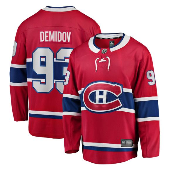 MONTREAL CANADIENS NHL JERSEY BREAKAWAY DEMIDOV #93 RED YOUTH