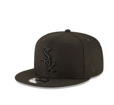 CHICAGO WHITE SOX MLB CAP 9FIFTY BLACK ON BLACK