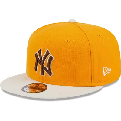 NEW YORK YANKEES MLB CAP 9FIFTY TIRAMISU MUSTARD BROWN LOGO