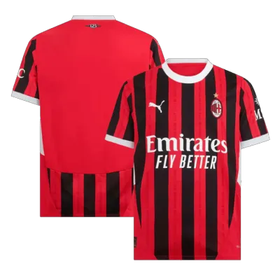 AC MILAN SOCCER JERSEY REPLICA HOME 24/25 RED/BLACK