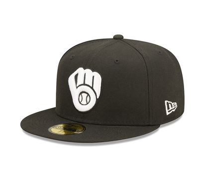 MILWAUKEE BREWERS MLB CAP 59FIFTY BLACK