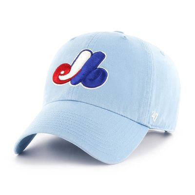 MONTREAL EXPOS MLB CAP LIGHT BLUE CLEAN-UP
