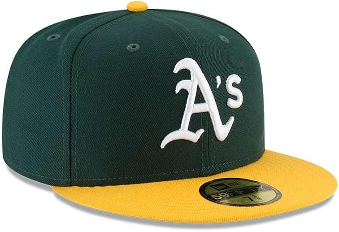 OAKLAND ATHLETICS MLB CAP 59FIFTY GREEN-YELLOW