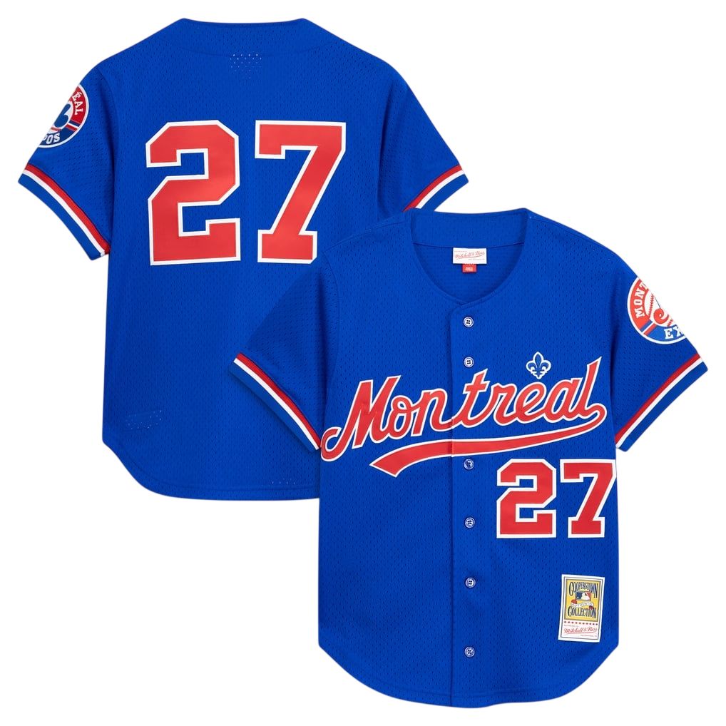 MONTREAL EXPOS MLB JERSEY GUERRERO 27 BLUE