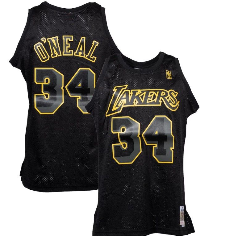 LOS ANGELES LAKERS NBA JERSEY BLACK EDITION, Size: S