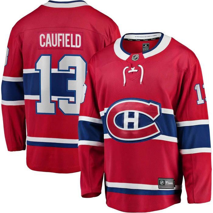 MONTREAL CANADIENS NHL JERSEY BREAKAWAY CAUFIELD #22