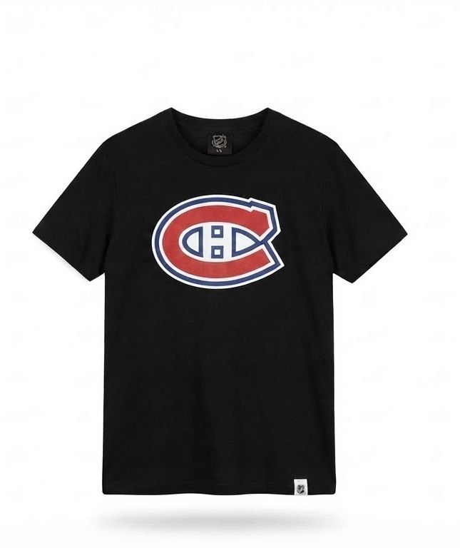 MONTREAL CANADIENS NHL TSHIRT TEAM LOGO BLACK