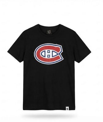 MONTREAL CANADIENS NHL TSHIRT TEAM LOGO BLACK
