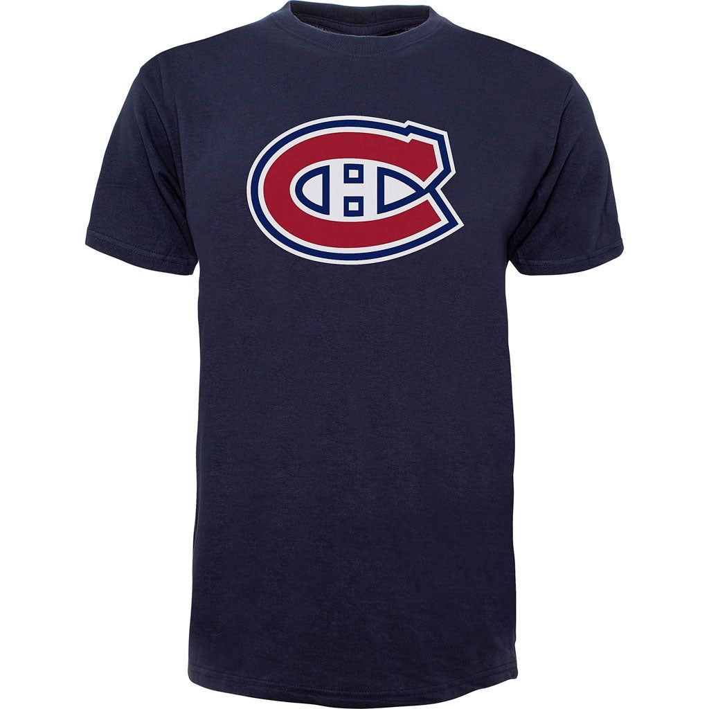 MONTREAL CANADIENS NHL TSHIRT TEAM LOGO NAVY
