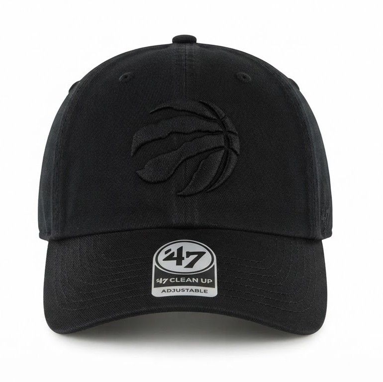 TORONTO RAPTORS NBA CAP CLEAN UP BLACK ON BLACK