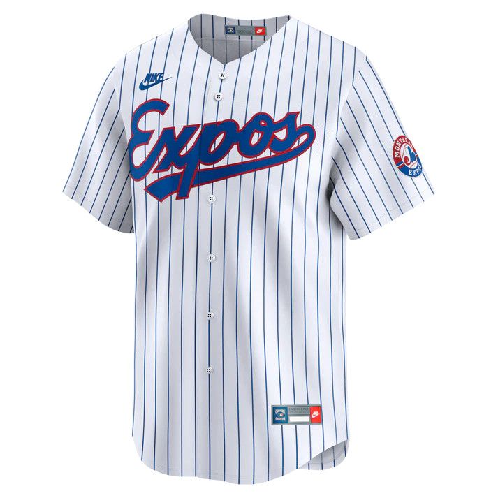 MONTREAL EXPOS MLB JERSEY NIKE SPECIAL EDITION PINSTRIP