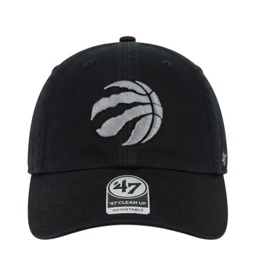 TORONTO RAPTORS NBA CAP CLEAN UP 47 BLACK/ SILVER