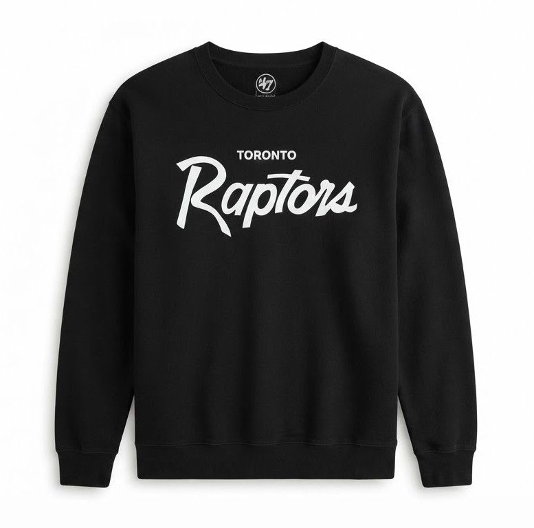 TORONTO RAPTORS NBA 47 FLEECE CREW BLACK