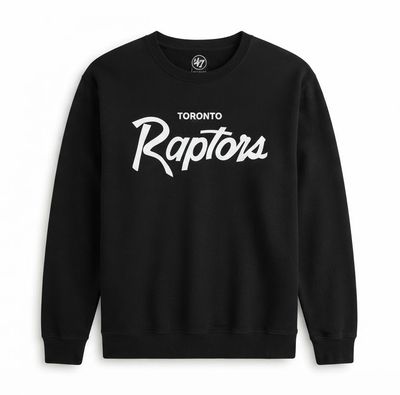 TORONTO RAPTORS NBA 47 FLEECE CREW BLACK