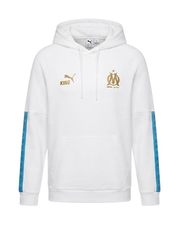 OLYMPIQUE DE MARSEILLE KING SOCCER HOODIE WHITE