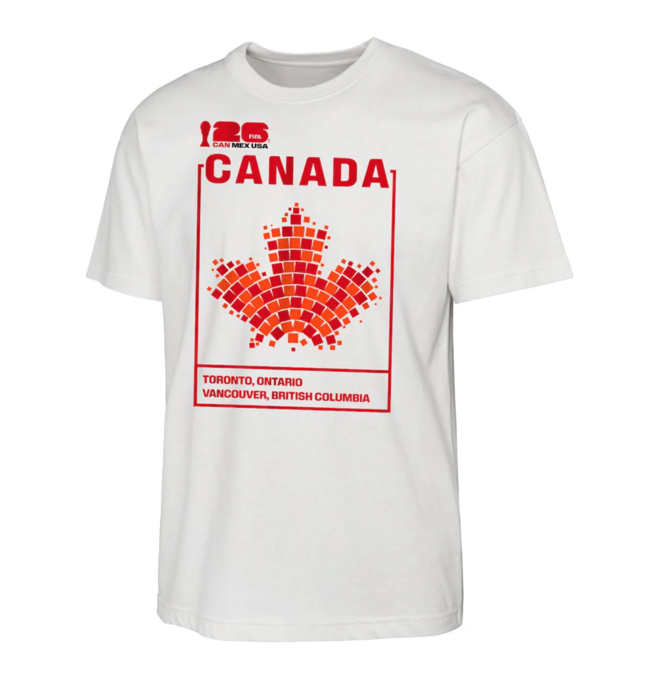 CANADA WORLD CUP 2026 SOCCER TSHIRT HOST COUNTRY GRAPHIC WHITE