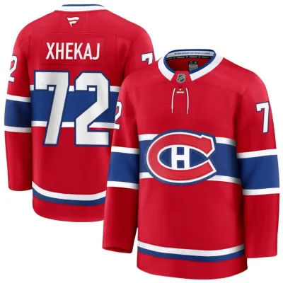 MONTREAL CANADIENS NHL JERSEY BREAKWAY XHEKAY #72 RED