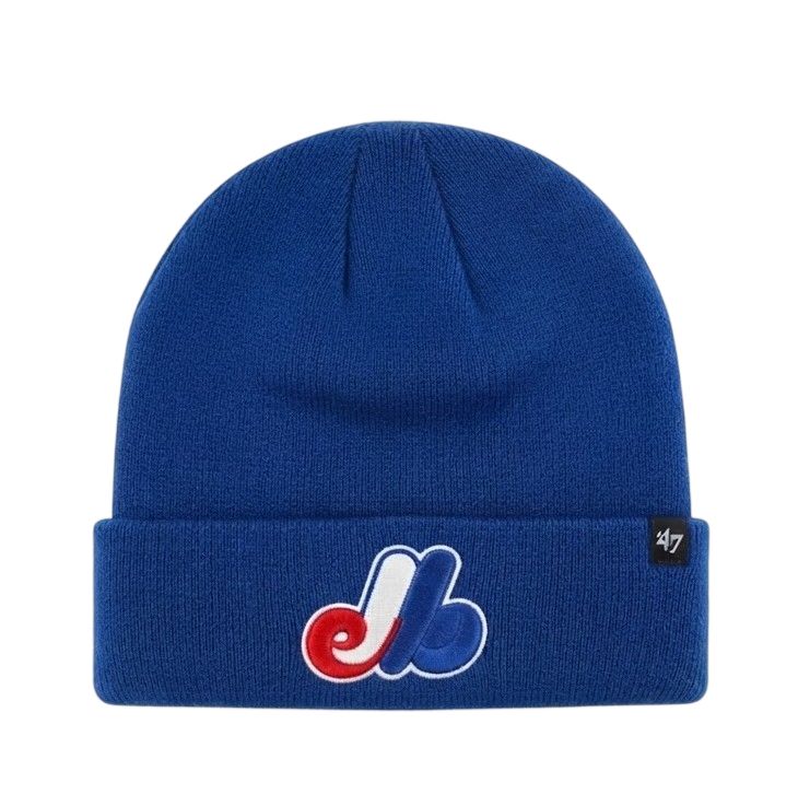 MONTREAL EXPOS MLB CUFF KNIT HAT CLASSIC ROYAL BLUE