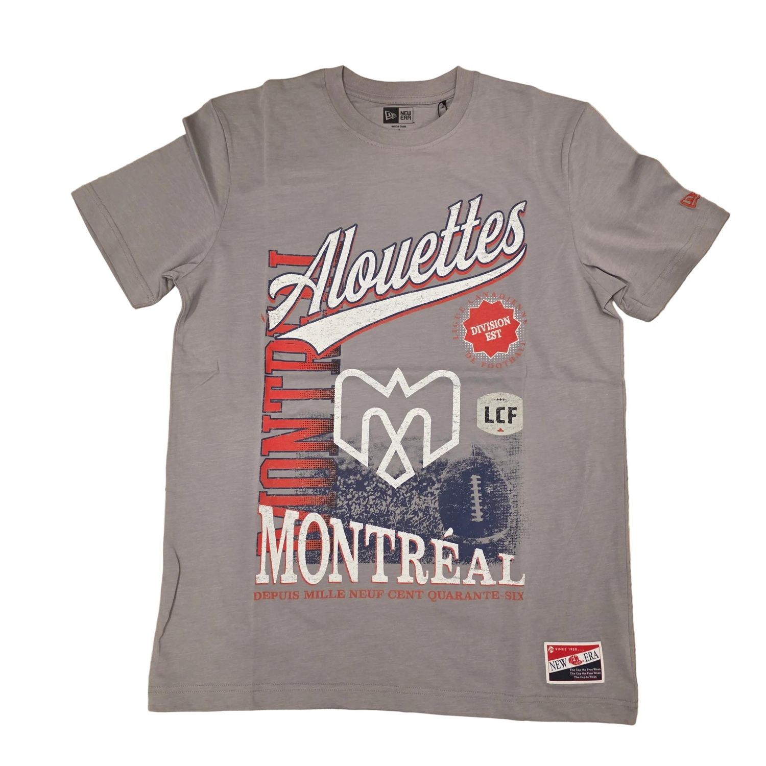 T-SHIRT MONTRÉAL ALOUETTES CFL PLAY – GRIS