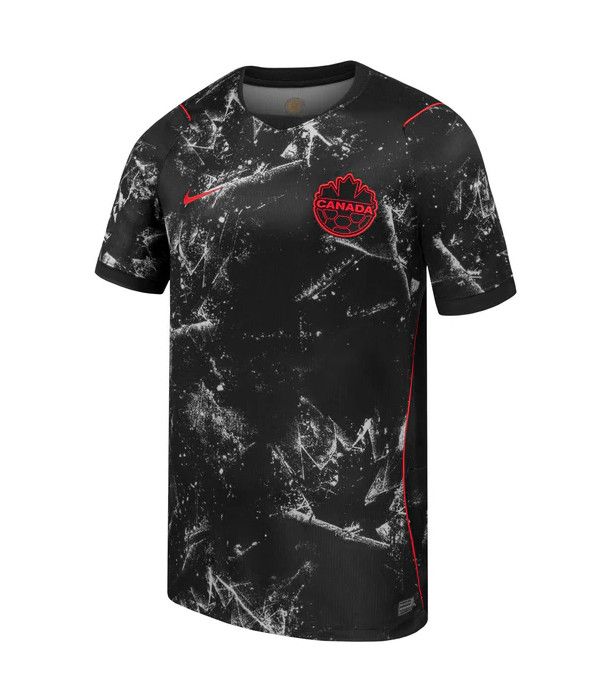 CANADA SOCCER JERSEY REPLICA AWAY BLACK 2026