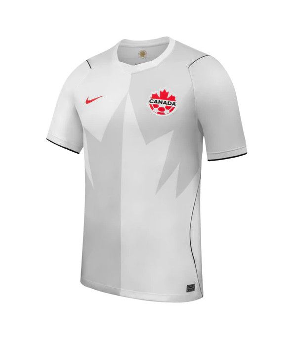 CANADA SOCCER JERSEY REPLICA AWAY WHITE 2026