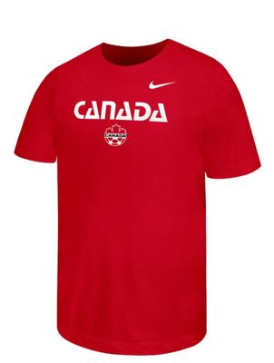 CANADA SOCCER T-SHIRT SHORT SLEEVE RED