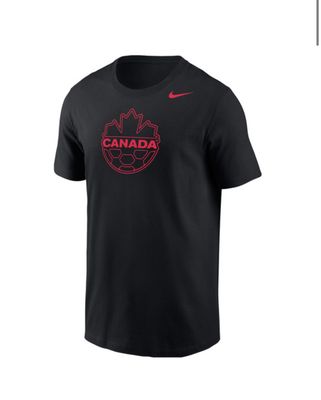 CANADA SOCCER T-SHIRT SHORT SLEEVE BLACK