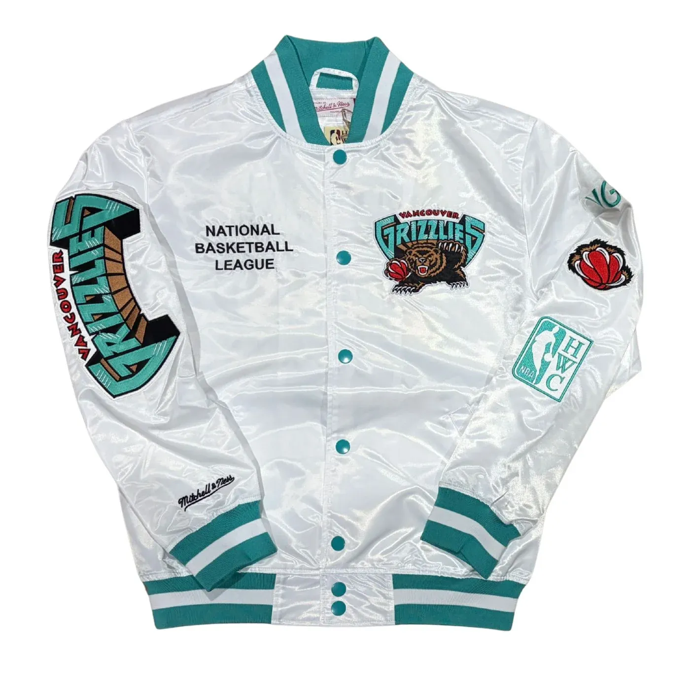 VANCOUVER GRIZZLIES NBA VESTE REVERSIBLE A BOUTON MITCHELL &amp; NESS
