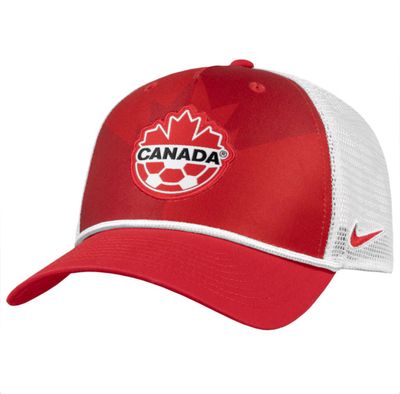 CANADA SOCCER RISE CAP RED-WITHE 